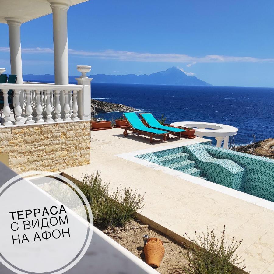Villa Ulyana Kriaritsi - Athos Sea View & Spa Exterior foto