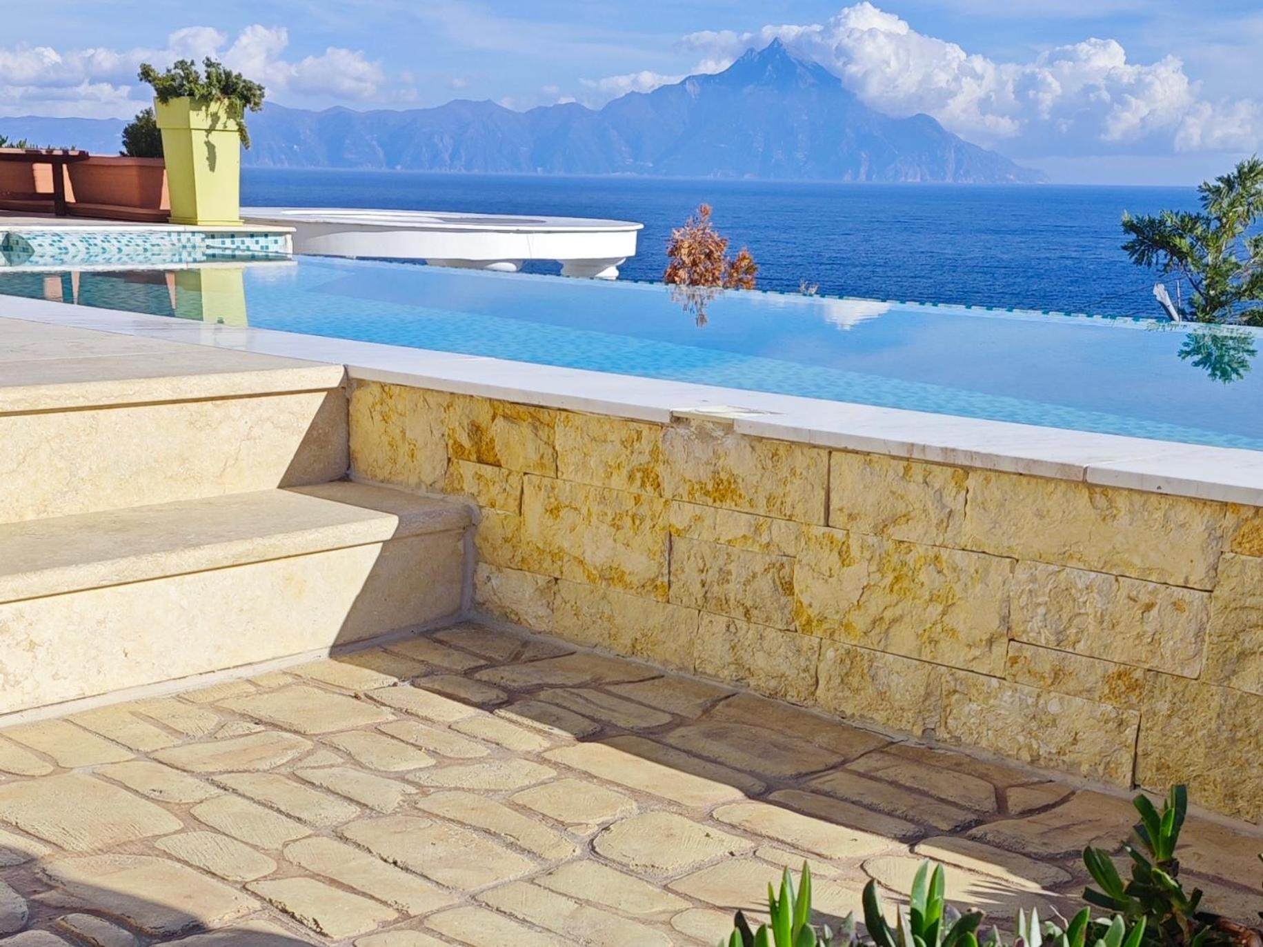 Villa Ulyana Kriaritsi - Athos Sea View & Spa Exterior foto